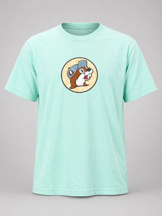 BUC-EE'S Tops - Buc-ees Happy Camper Womens Size XL T-Shirt Mint Green Beaver Graphic